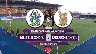 U15s NatWest Schools Cup Semi Final Highlights Millfield v Sedbergh [upl. by Gearhart658]