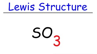 SO3 Lewis Structure  Sulfur Trioxide [upl. by Peace]