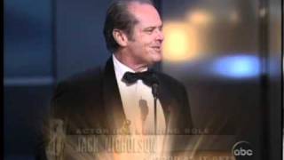 Jack Nicholson winning an Oscar® for quotAs Good as it Getsquot [upl. by Tuckie]