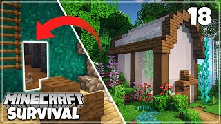 Secret Tunnel amp Greenhouse Farms  Minecraft 116 Survival Lets Play [upl. by Alpers238]