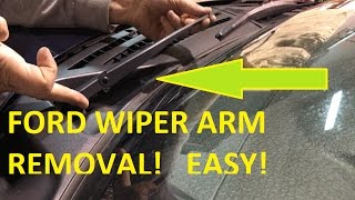 HOW TO REMOVE A FORD F150 WIPER ARM [upl. by Andreana]