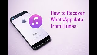 How to Restore WhatsApp Data from iTunes [upl. by Held]