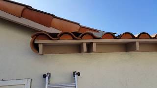 Spanish Clay Tile Roof Repair Overview in Mission Viejo Ca [upl. by Enelav]