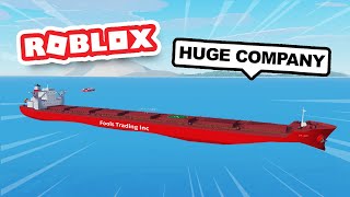 BIGGEST Ore Cargo Ship in Roblox Shipping Lanes [upl. by Ahsaet404]