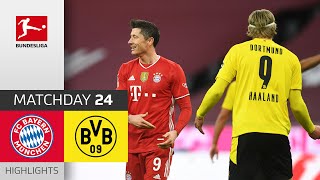 FC Bayern München  Borussia Dortmund  42  Highlights  Matchday 24 – Bundesliga 202021 [upl. by Ahsac]