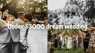 How We Planned Our Dream Wedding for Under 3000  Wedding Planning Tips  Budget Breakdown [upl. by Aneeh]