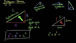 Intro to the Pythagoras theorem Hindi  Class 7 India  Khan Academy [upl. by Aynad]