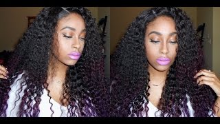 Aliexpress Hair Install Review  Virgin Brazilian Deep Curly  Ali Moda [upl. by Frasco]