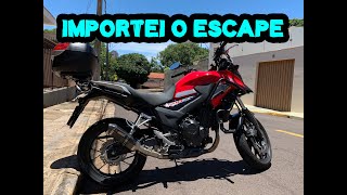 Importei meu Escapequotakrapovicquot Ronco CB 500x com Escape Esportivo [upl. by Tiossem]