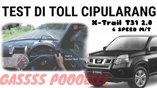 Test Performance di Toll Cipularang  Nissan XTrail T31 20 Manual  POV Driving [upl. by Thaddus]