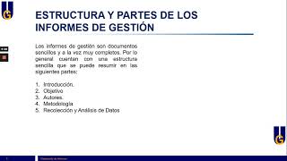 Elaboración de Informes de Gestión [upl. by Diandra]