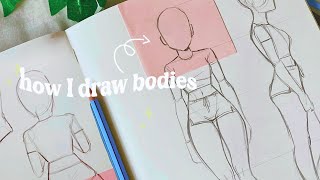 How I draw bodies 💓 [upl. by Matthiew552]