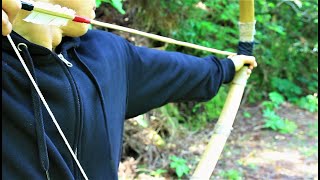 How to build a Bamboo bowDIY BOW [upl. by Hsoj]