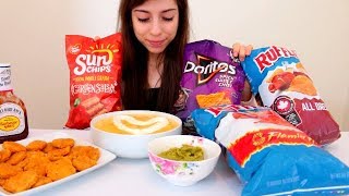 CHIPS AND QUESO MUKBANG [upl. by Towbin822]