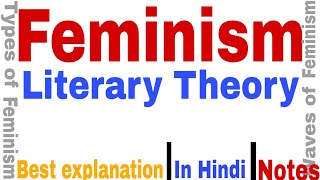 Feminism Literary theory and criticism  Waves of feminism  Types of feminism [upl. by Mide267]