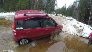 Test Fiat Panda 4x4 offroad [upl. by Adnauqal]