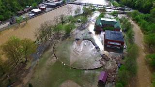 Marshall NC damage Blennerhassett Island April 19 2019 clip4 [upl. by Gulick]