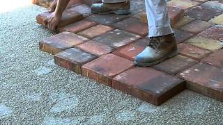 Installing Pavers on a Driveway [upl. by Nahtiek6]