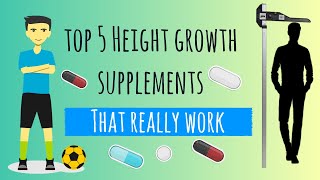 Top 5 Height Growth Supplements that REALLY WORK [upl. by Aitnohs342]