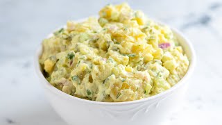 Easy Creamy Potato Salad Recipe [upl. by Heeley]