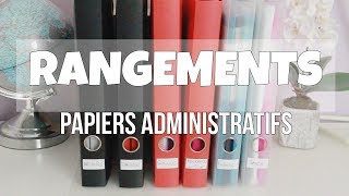 ASTUCES ET ORGANISATION PAPIERS ADMINISTRATIFS [upl. by Ryon585]