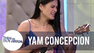 Yam Concepcion shows off her ukelele skills  TWBA [upl. by Elodea]