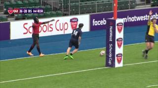 Highlights  Natwest Schools Cup 2015 U15 Vase Oakham School Vs Bishop Wordsworths Grammar [upl. by Kciredohr]