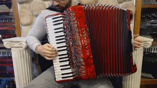 SCANAIRISMRD  Red Scandalli Air I S Piano Accordion LMMM 41 120 4999 [upl. by Canotas517]