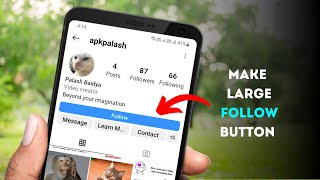 How to make Instagram follow button larger [upl. by Greenman]