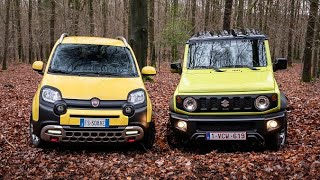 Fiat Panda Cross 4x4 vs Suzuki Jimny  In The Game Changes For Perfect OffRoad SUV [upl. by Laenahtan]