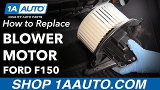 How to Replace Blower Motor 0914 Ford F150 [upl. by Nosmoht96]