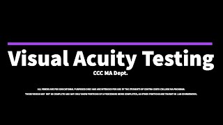 Visual Acuity Testing [upl. by Krein761]