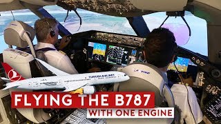 Pilot Training Flying the B787 with One Engine [upl. by Robin290]