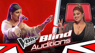 Nanusha Jayathilake  Crazy Kiya Re  Blind Auditions  The Voice Sri Lanka [upl. by Lehcsreh]