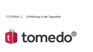 Praxissoftware tomedo Tutorial 1 Einführung in die Tagesliste [upl. by Veronika]