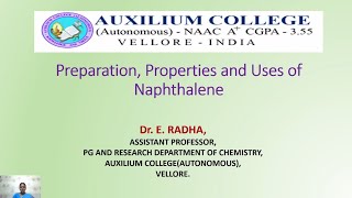 Preparation Properties and Uses of Naphthalene [upl. by Rochella145]