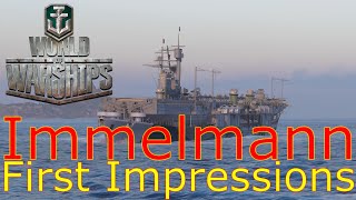 World of Warships Max Immelmann First Impressions [upl. by Suertemed]