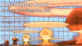 Nuclear Explosion Power Comparison [upl. by Zarah898]