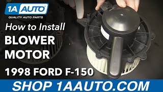 How to Replace Heater Blower Motor 9703 Ford F150 [upl. by Grishilde933]