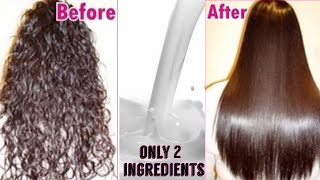 Permanent Hair Straightening at Home  Only Natural Ingredients  TipsToTop By Shalini [upl. by Yenduhc675]