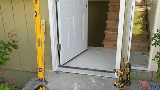 Jeld Wen Front Door Installation  Really crappy products and craftsmanship PART 1 [upl. by Drabeck]