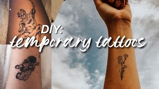 DIY temporary tattoos using printer paper and ink [upl. by Annahavas124]