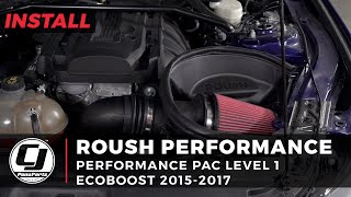 20152017 Mustang EcoBoost Install Roush Level 1 Performance Pac [upl. by Ignatia244]