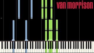 Van Morrison  Someone Like You Piano Accompaniment Synthesia Tutorial [upl. by Culver]