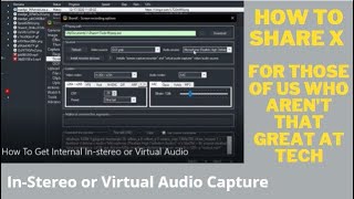 ShareX  How To Get Internal In stereo or Virtual Audio [upl. by Danczyk318]