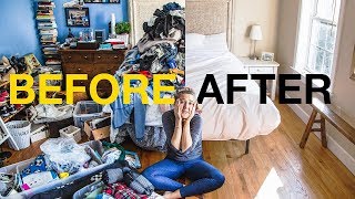 EXTREME KONMARI METHOD DECLUTTERING  Before amp After [upl. by Thorin]