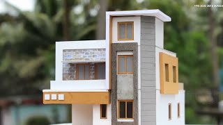 DIY Cardboard building model  very easy [upl. by Leacock909]