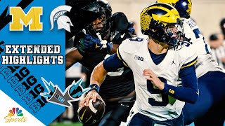 Michigan vs Michigan State  EXTENDED HIGHLIGHTS  10212023  NBC Sports [upl. by Malilliw]