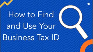 How to Find and Use Your Business Tax ID [upl. by Pietra]