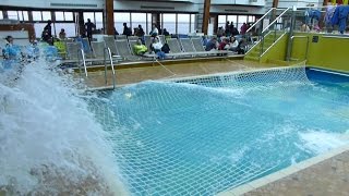 CRUISE SHIP IN STORM  KREUZFAHRTSCHIFF IM STURM [upl. by Eisyak]